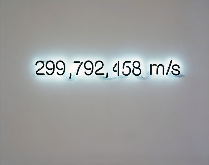 Cerith Wyn Evans — 299792458m/s