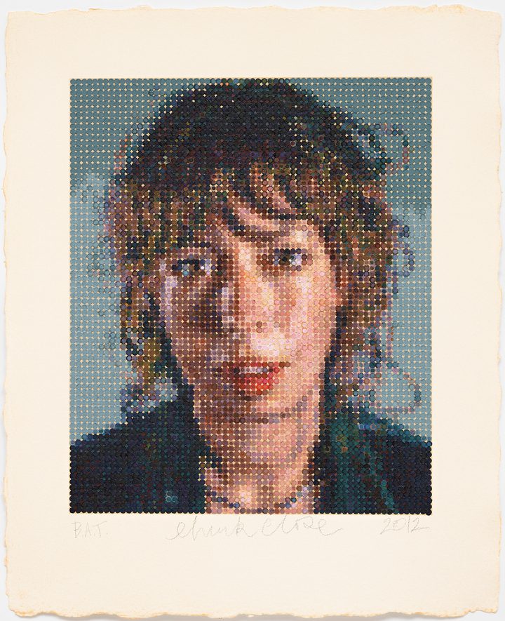Chuck Close — Cecily / Felt Hand Stamp