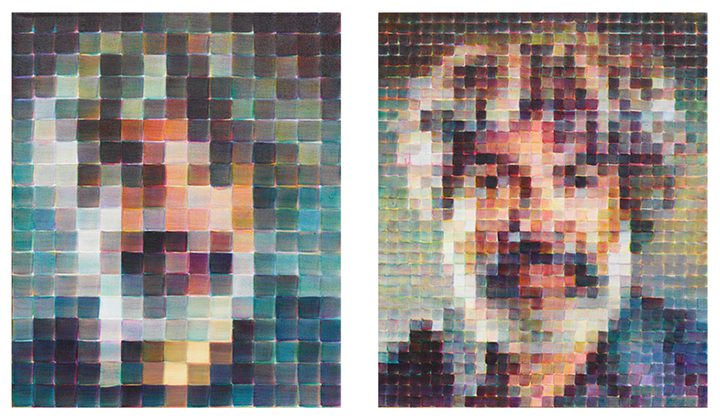 Chuck Close — Fred/Diptych