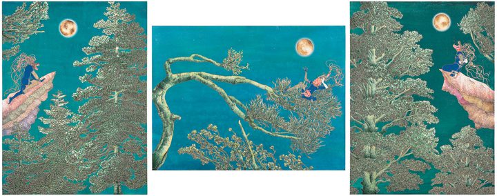 Raqib Shaw — An Ode to the Lost Moon of the Lesser Himalayas on the Banks of the Lidder