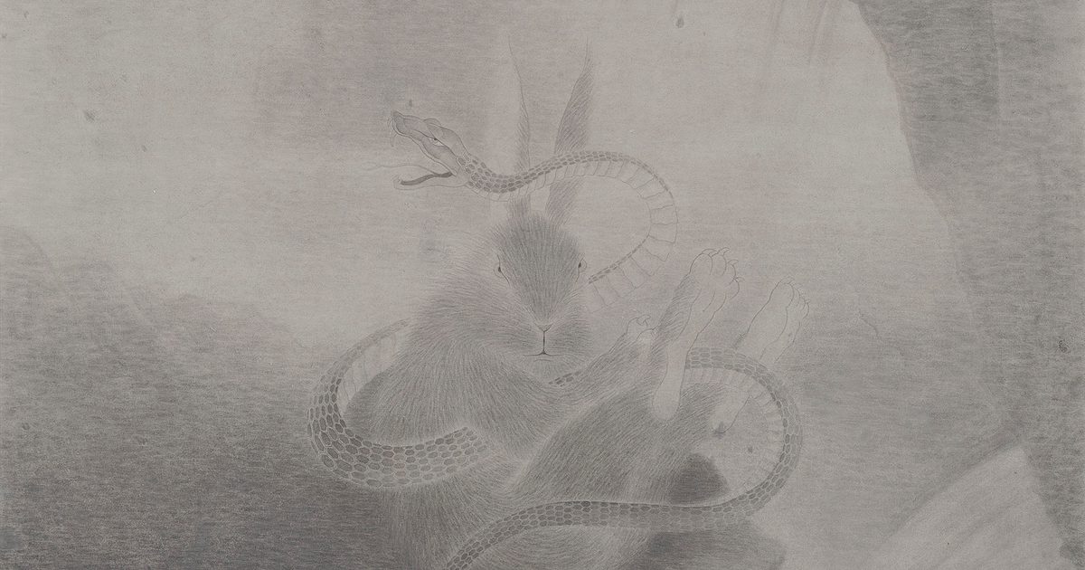 Rabbit Entangled by a Snake by Shao Fan | White Cube